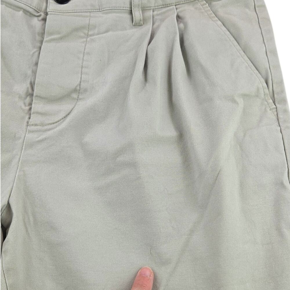 Asos | 7" Pleated Front Shorts wButton Fly & Elastic Waistband| Size 36 - Picture 5 of 5